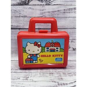 Vintage 1983 Red Hello Kitty Sanrio Child Guidance Play Lunch